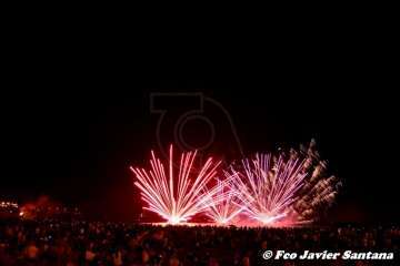 Los fuegos de Melenara 2018 (Foto Francisco Santana Ravelo)